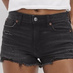 AE Next level high-waisted denim shorts, Size 4